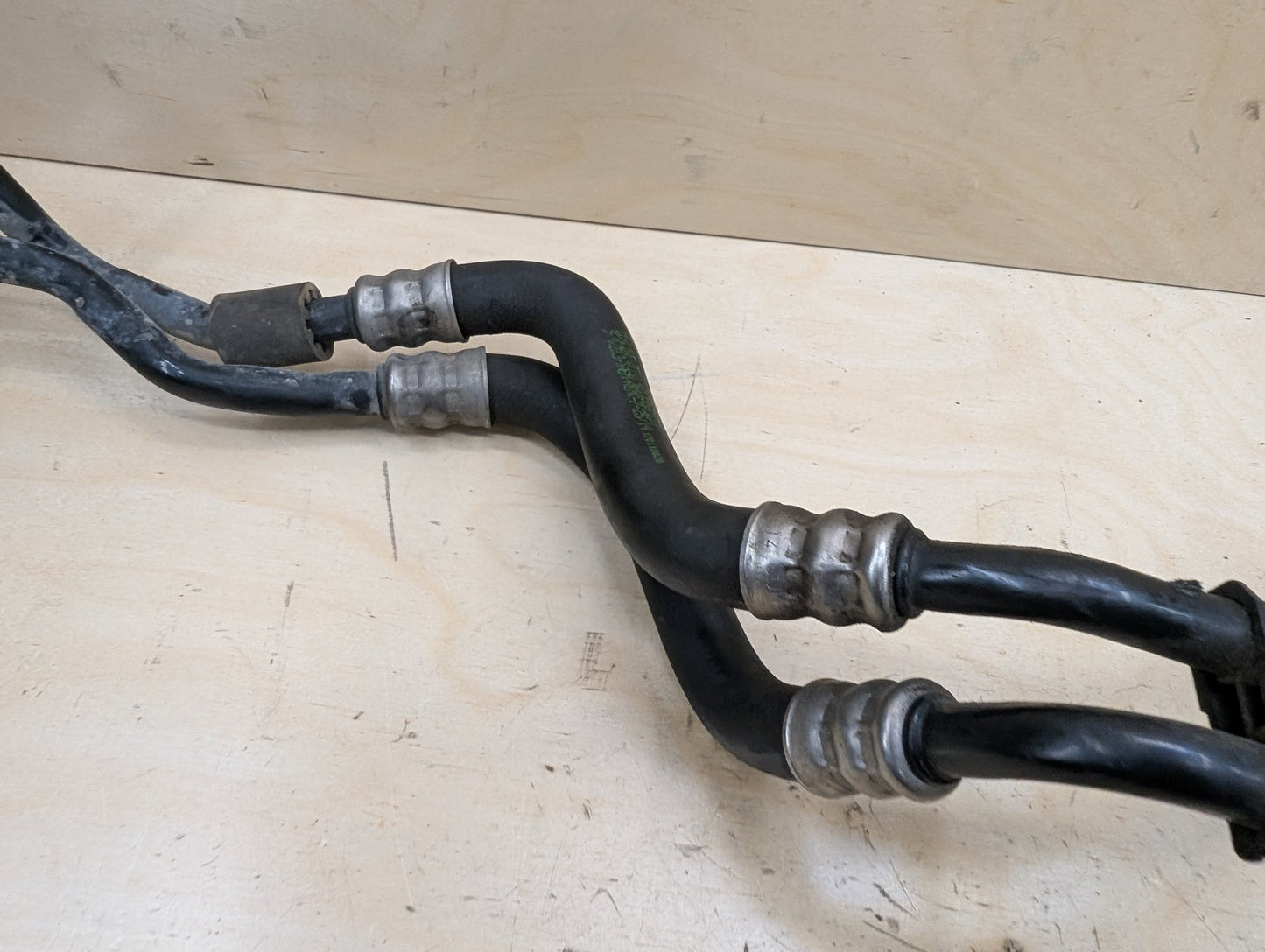 2012-2018 BMW F30 335i N55B30M0 Engine Oil Cooler Line Return Flow SET 7639449