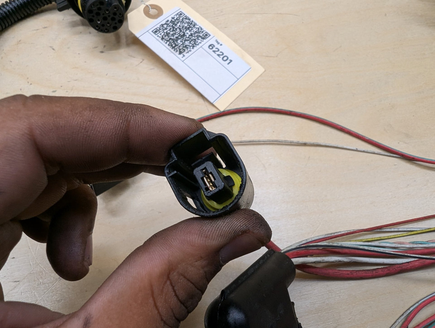 2015-2019 BMW F16 X6 N55B30M0 Transmission Wiring Wire Harness 7582968