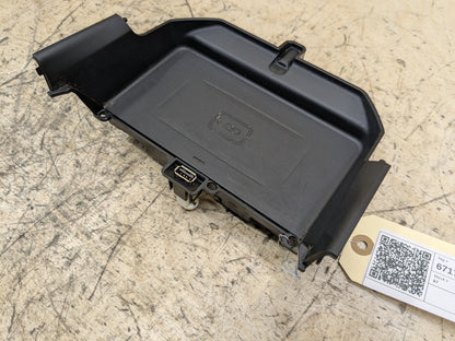 17-23 OEM BMW G30 540I Center Console Cup Holder Wireless Phone Device Charger
