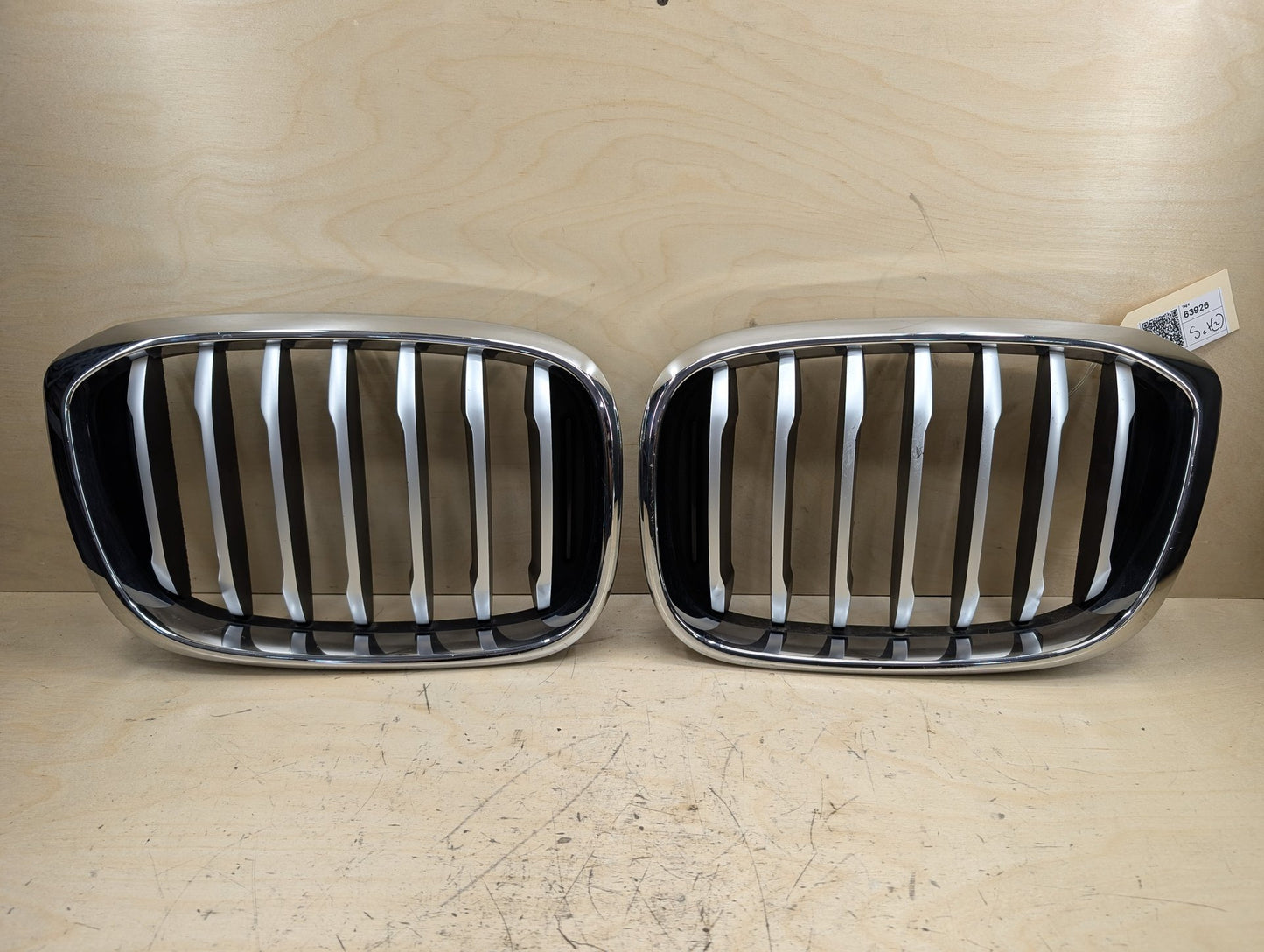 2018-2024 BMW X3 G01 Front Left Right Upper Bumper Cover Kidney Grilles SET 7464922