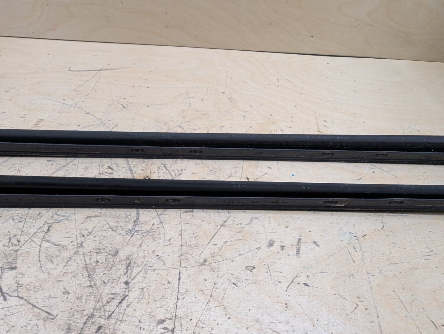 2011-2017 Audi RS5 8T Front Left Right Side Windshield Drip Trim Molding SET 8T0854327A OEM