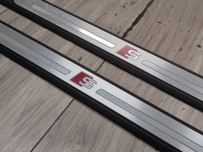 17-25 OEM AUDI A4 A5 S4 S5 Front Left Right S line Door Sill Scuff Panel SET