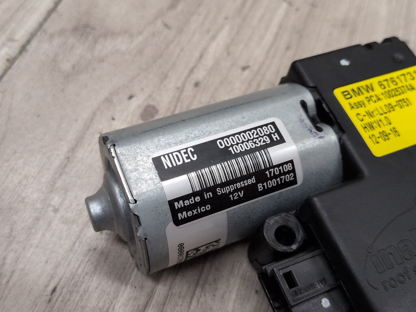 2014 - 2018 BMW X5 F85 Sunroof Sun Roof Glass Motor 6761731 S63B44T2
