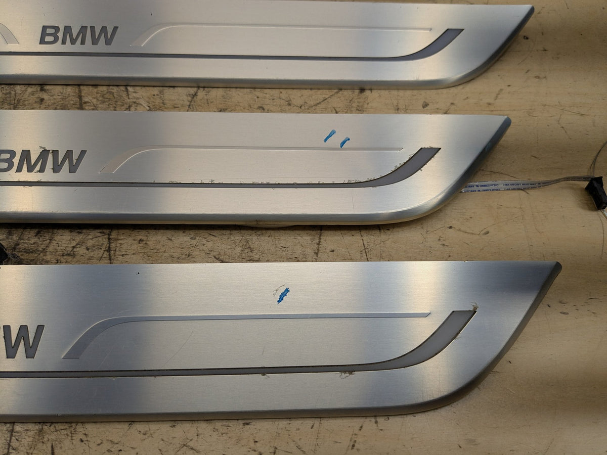 2016-2019 BMW 740Li G12 Scuff Plate Door Sill SET 7369887 OEM