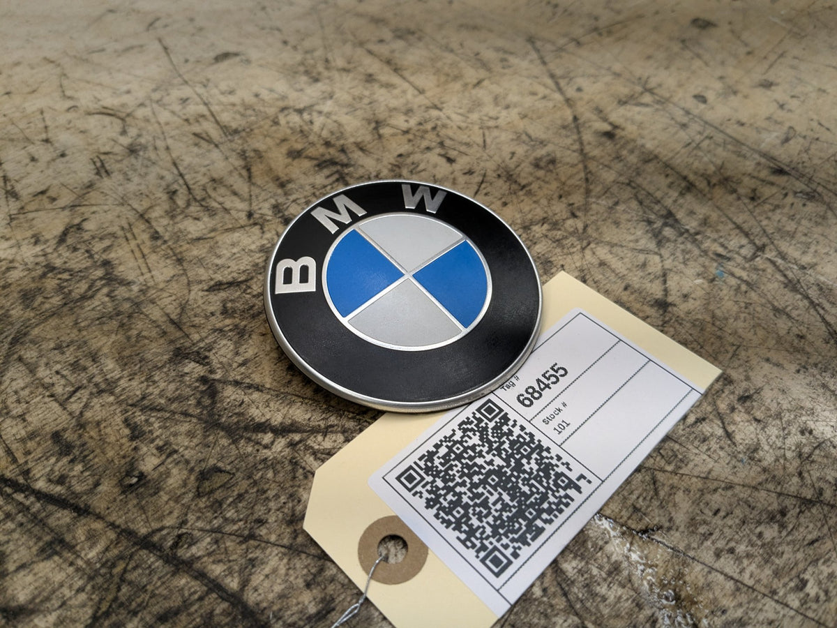 OEM BMW E90 F02 F22 F30 F32 F36 F80 F87 M3 M4 Rear Trunk Lid Round Emblem 74mm