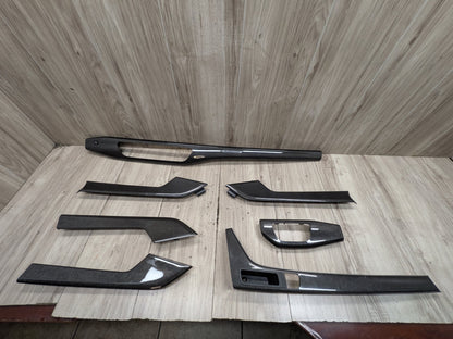 18-23 Audi S4 Front Rear Left Right Center Console Interior Trim SET