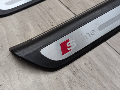 2015-2018 Audi Q3 8U Front Rear Left Right Scuff Plate Door Sill SET 8U0853376A