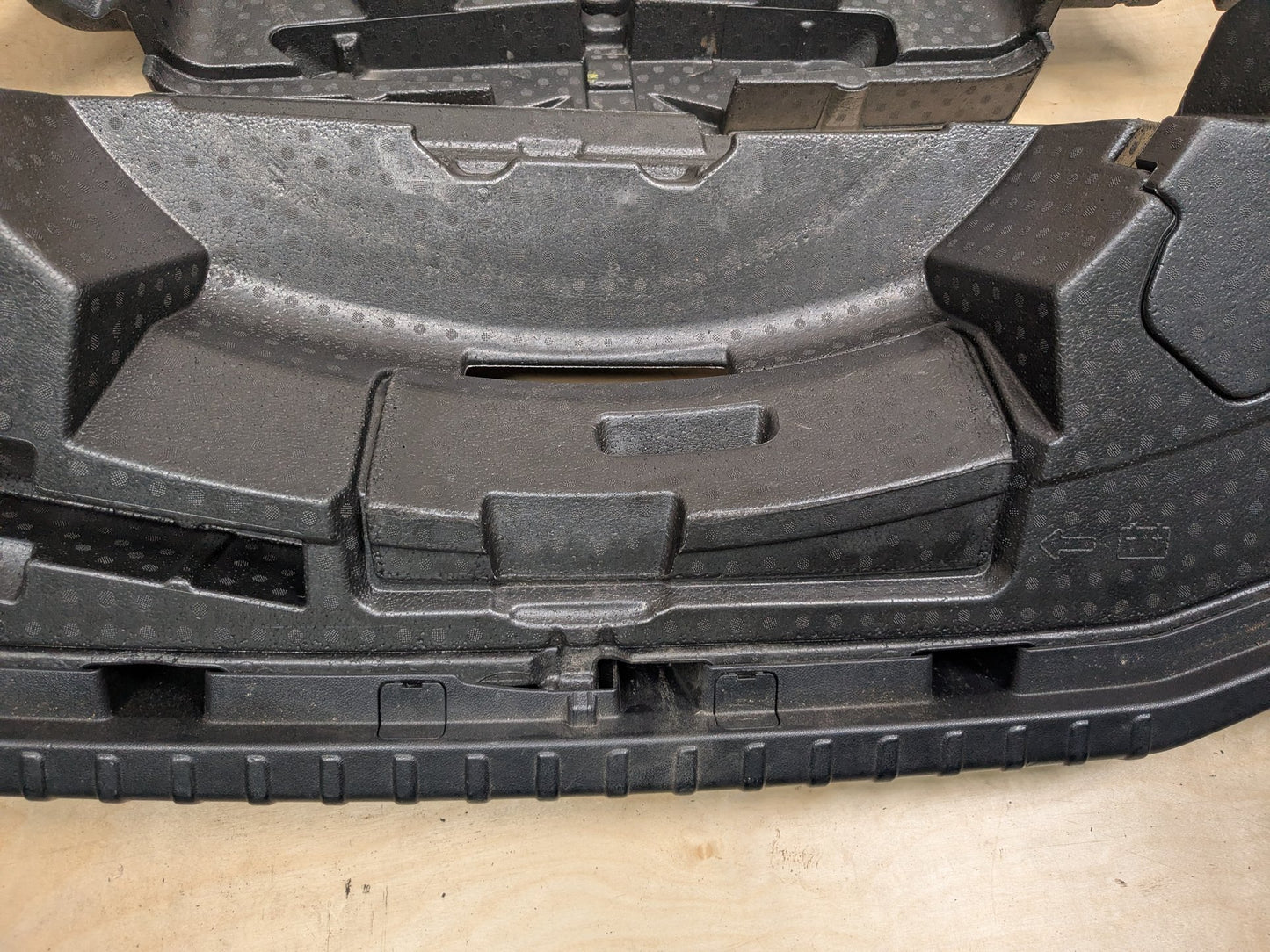 2019 BMW X3 G01-Trunk Spare Tire Mount Brackets Foam Covers PN: 7440140