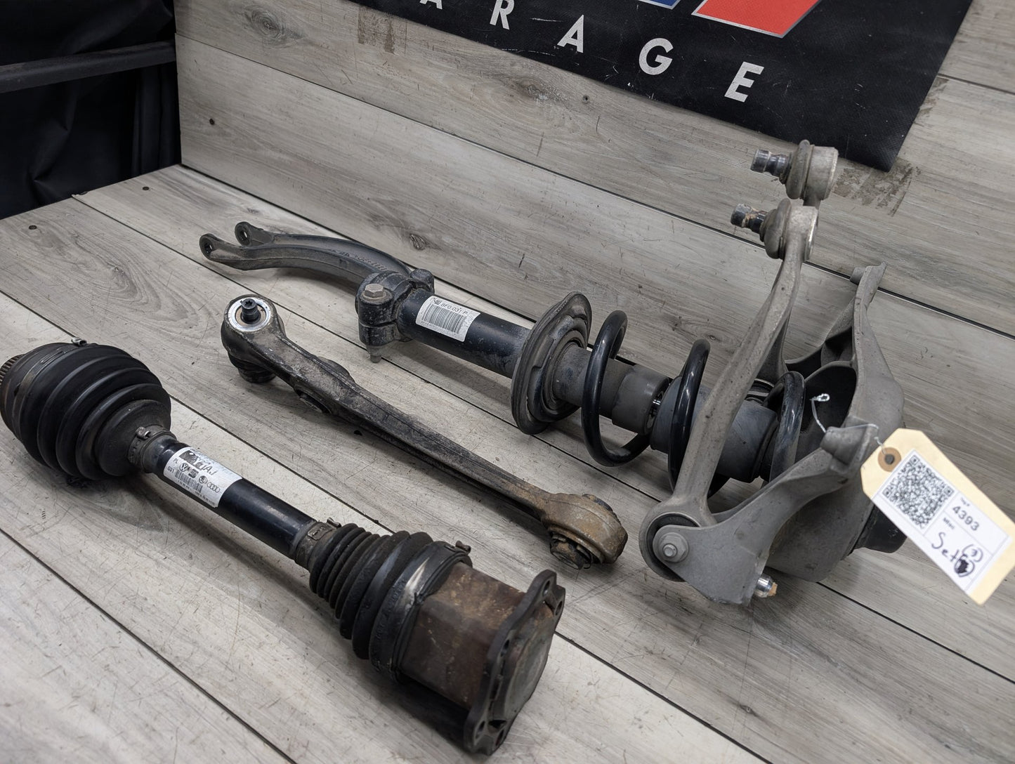 2008 - 2017 Audi S5 8T Front Left Driver Control Arms SET 8K0407271AJ