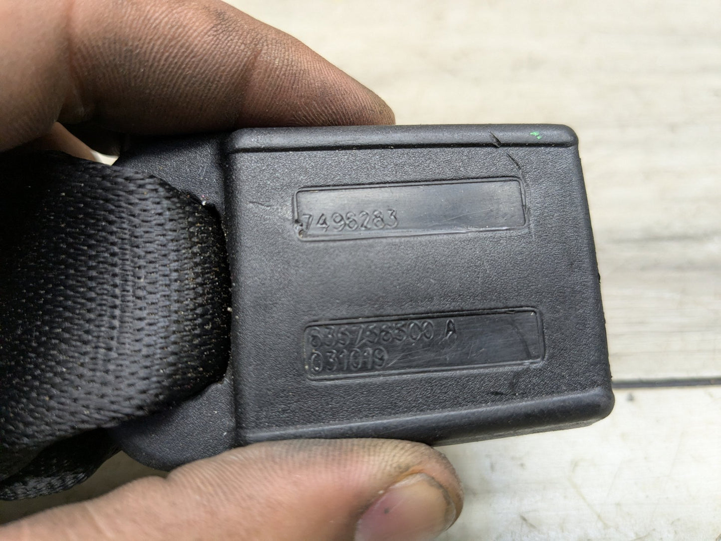 19-25 OEM BMW G20 G80 330 M340 M3 Rear Center Seatbelt Seat Belt Buckle Black