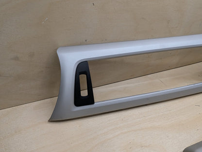 *NOTE 2012-18 BMW F30 Front Rear Left Right Dash Interior Trims SET Satin Silver