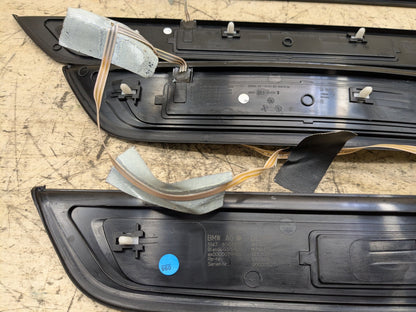 2018-2023 BMW M550i G30 Scuff Plate Door Sill SET 8072378 OEM
