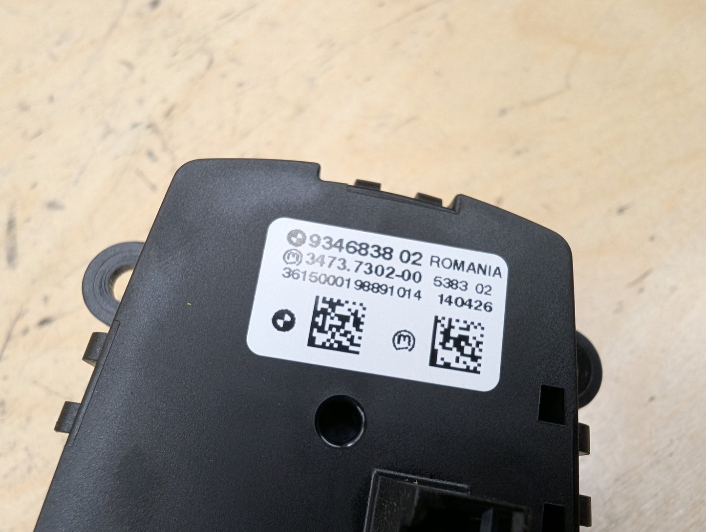 10-18 OEM BMW F13 F10 F06 F25 Headlight Switch Control Panel Light Module BLACK