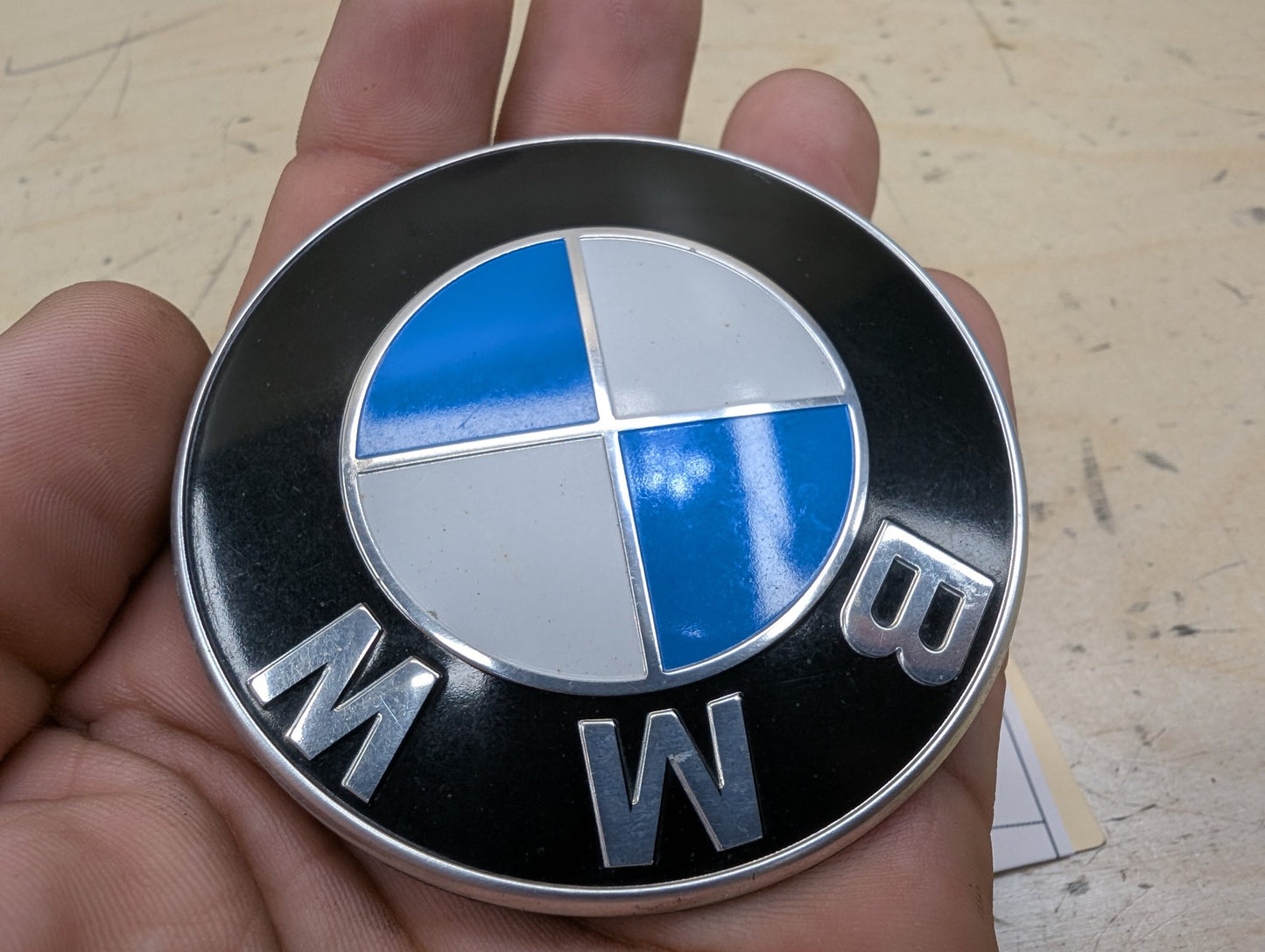 OEM BMW E90 F02 F22 F30 F32 F36 F80 F87 M3 M4 Rear Trunk Lid Round Emblem 74mm