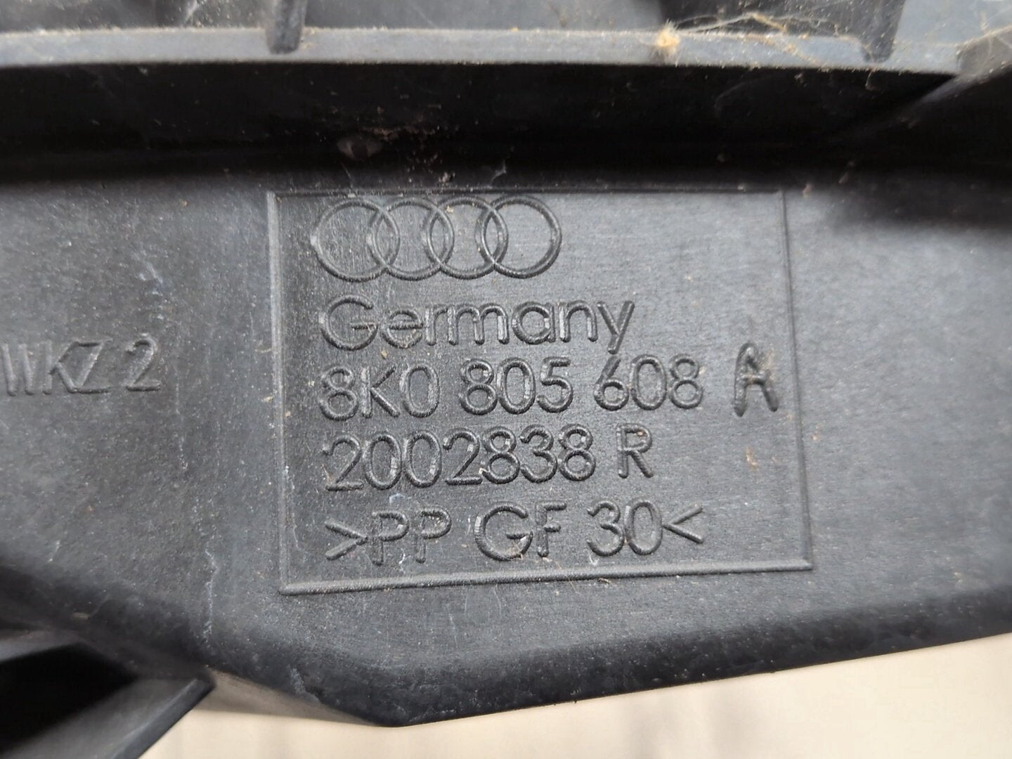 10-16 OEM Audi S4 B8 Left Right Driver Passenger Headlight Bracket 8K0805608A