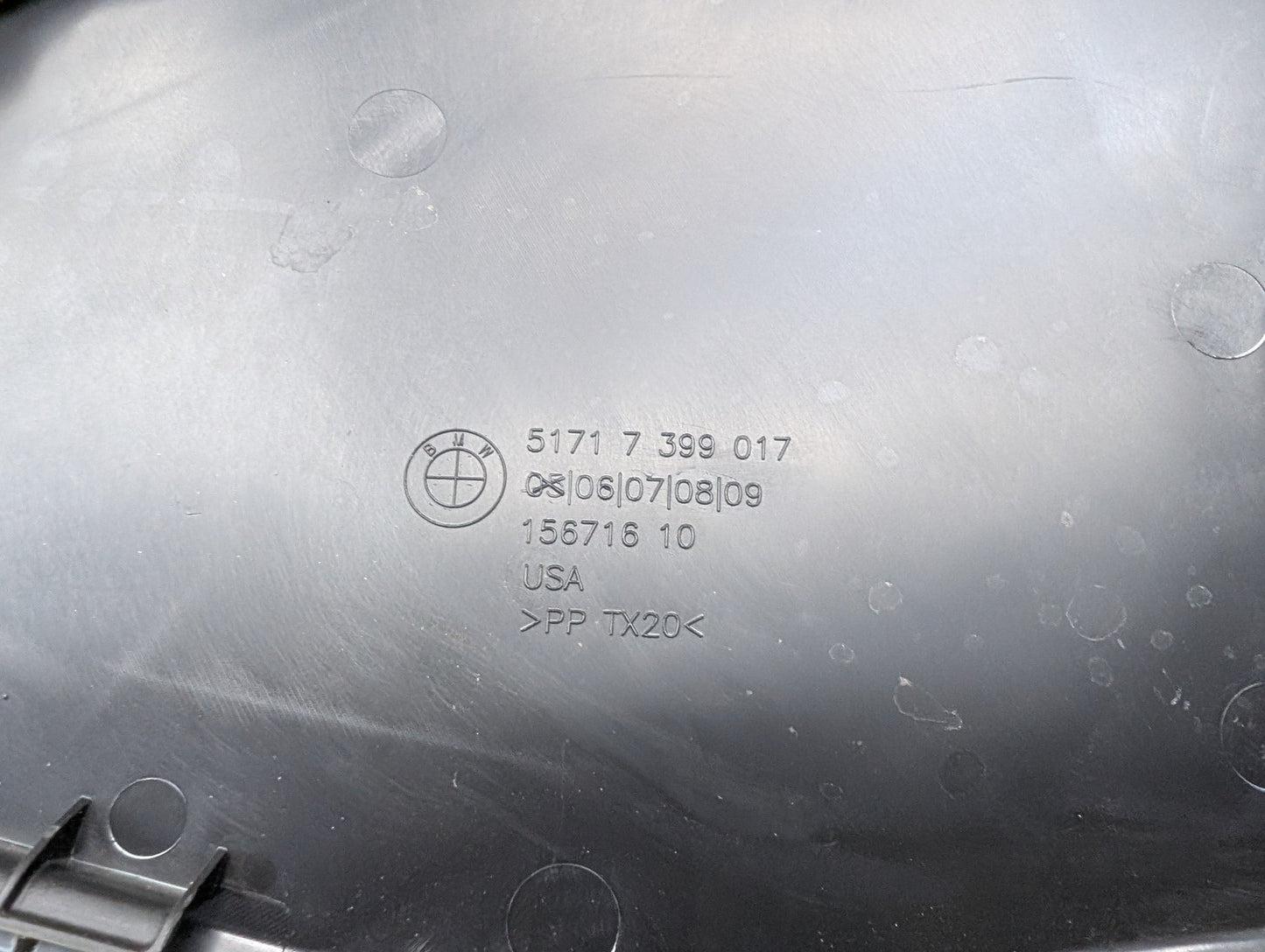 2018 - 2024 BMW X3 G01 Left Driver Side Cowl Cover 7399017 B58B30O1