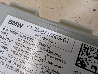 2018-2024 BMW X3 G01 Bdc Body Domain Fem Control Module w/ Key 8715809