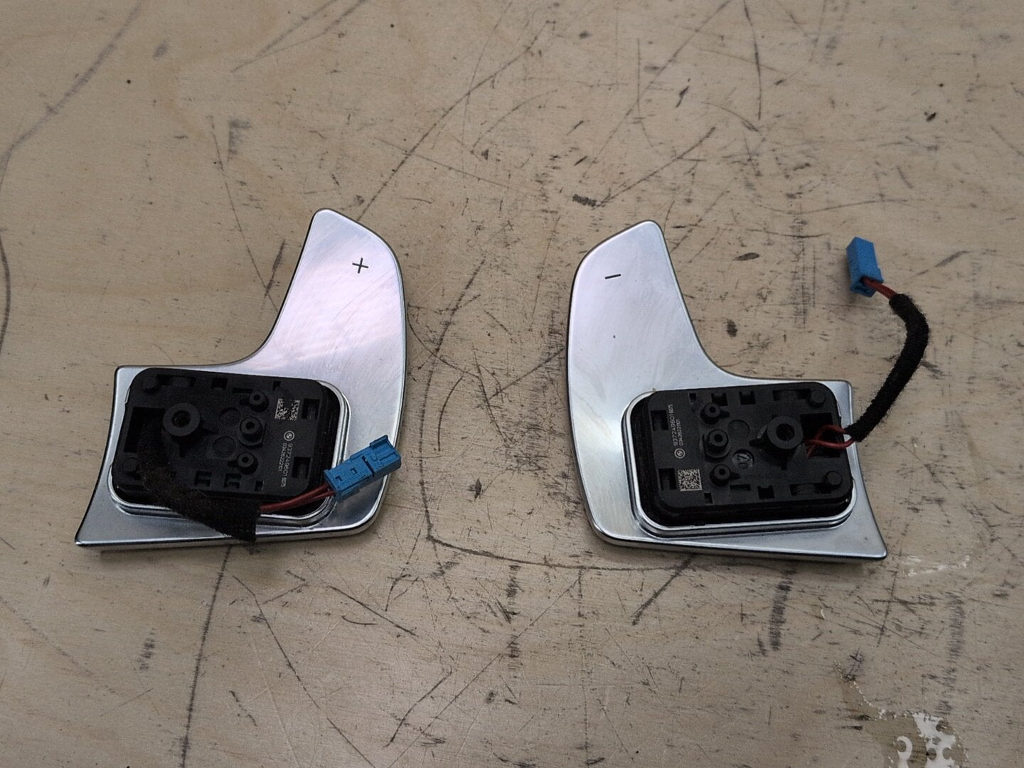 2016-2022 BMW 750i G12 Left Right Steering Wheel Paddle Shifter SET 9372496