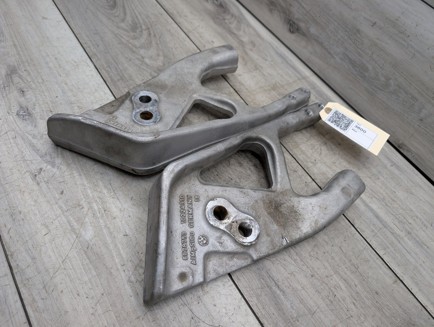 19-25 OEM BMW G05 X5 G06 X6 Front Left Right Suspension Crash Wedge Brace PAIR