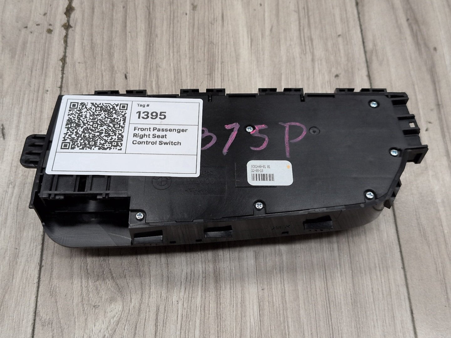 2014 - 2020 BMW 440i F36 Front Right Passenger Seat Control Switch 9382440 B58B30M0