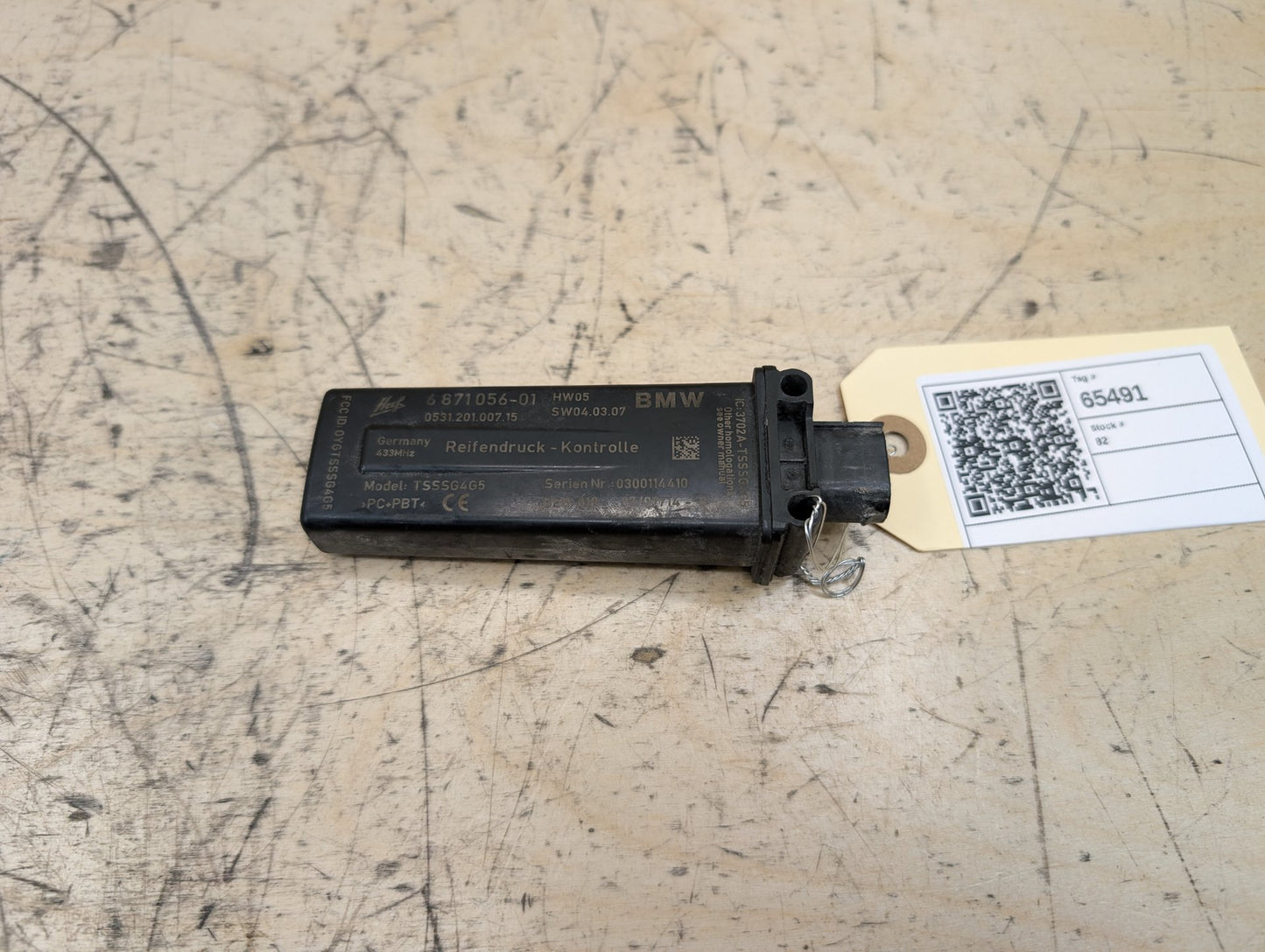 OEM BMW F10 F02 F06 F13 Tire Pressure Trigger Receiver Control Unit Antenna RDC