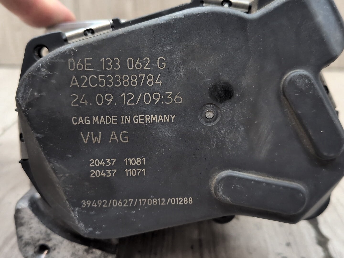 2008 - 2017 Audi S5 8T Engine Motor Throttle Body 06E133062G
