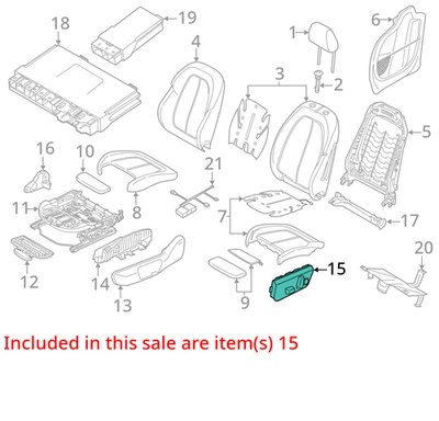 OEM BMW F44 228 M235 G29 Z4 Front Left Driver Seat Adjustment Control Switch