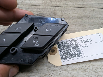 OEM BMW F95 G05 G09 X5 X5M XM Front Left Driver Door Seat Memory Massage Switch