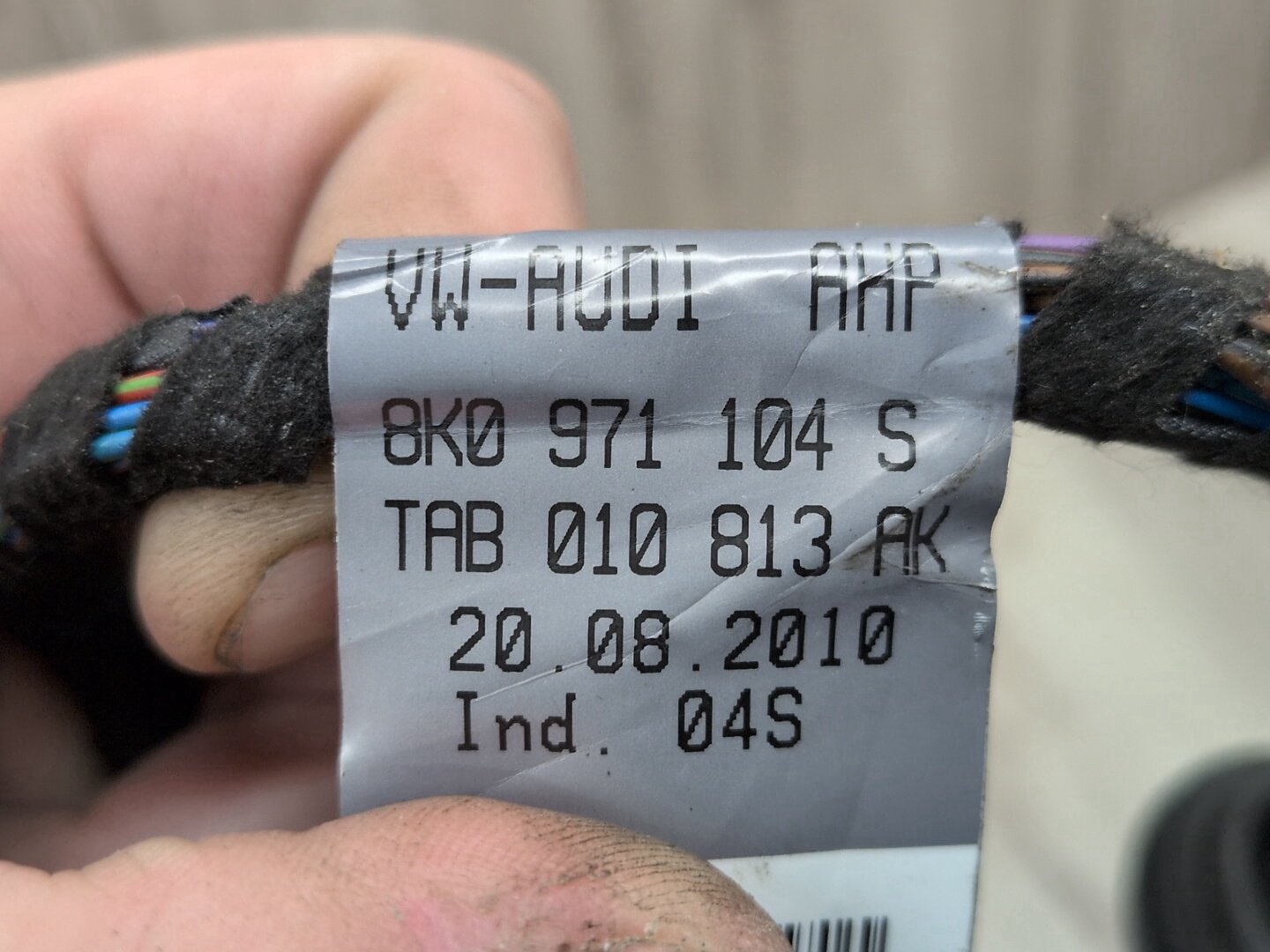 2008 - 2017 Audi S5 8T Rear Bumper PDC Parking Sensor Wiring Wire Harness 8k0971104S