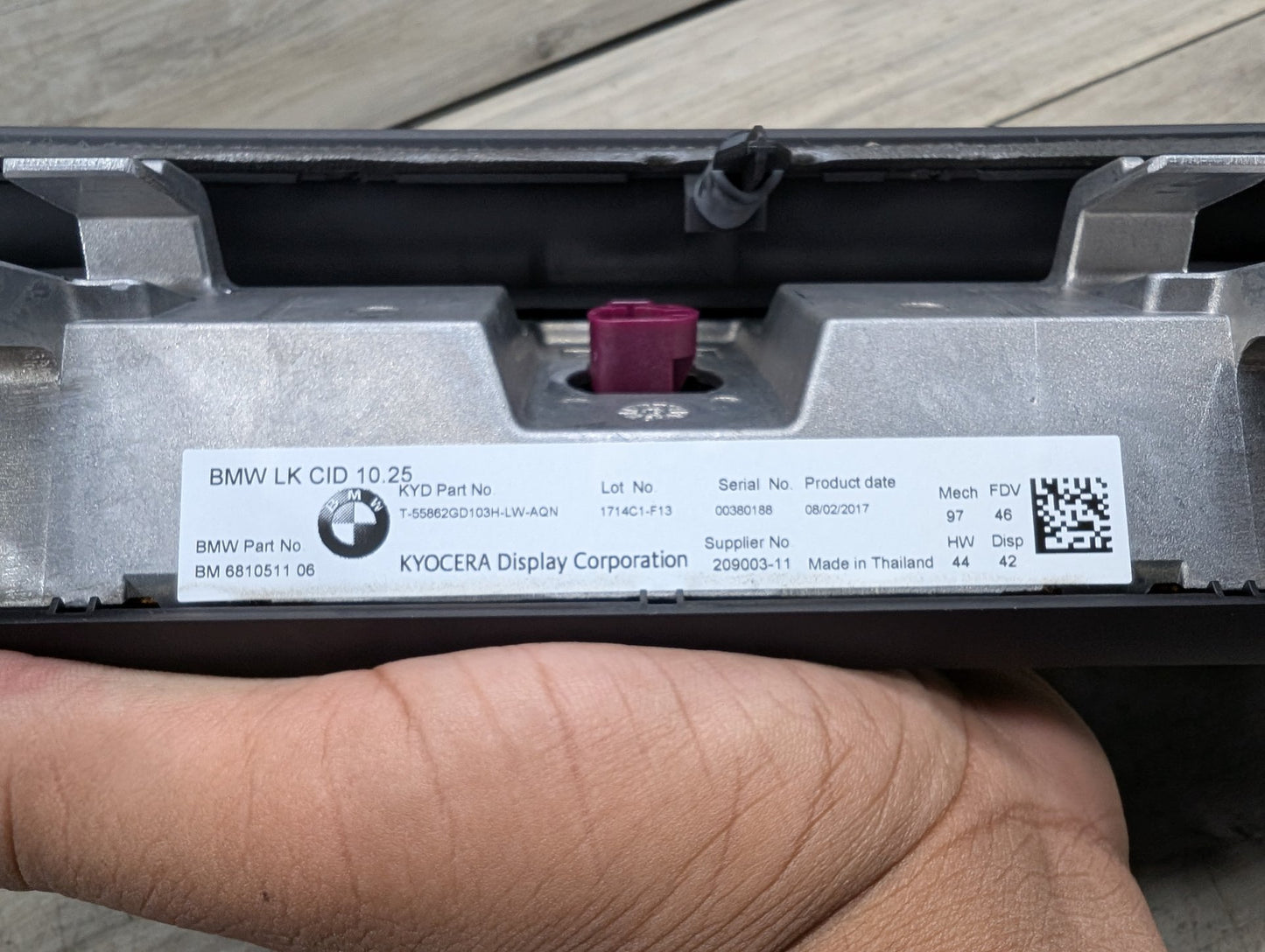 17-20 OEM BMW F90 M5 G30 G32 Central Information Display Screen 10.25" NBT