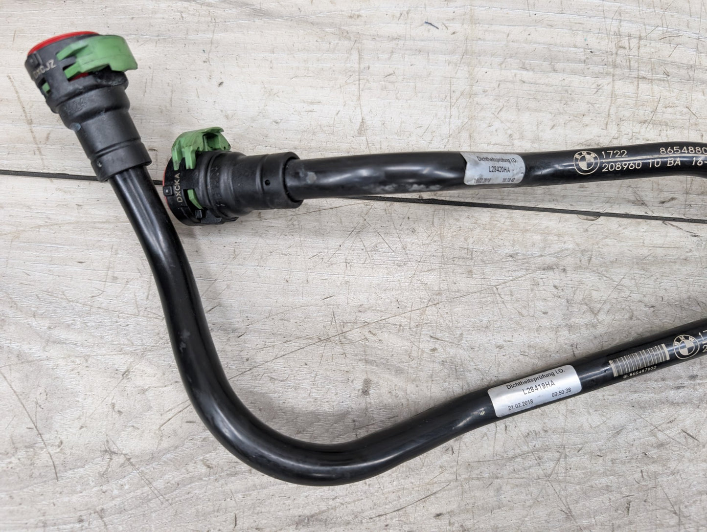PRE-LCI OEM BMW G01 G12 G30 X3 Transmission Oil Cooler Inlet Outlet Hose B46 B58