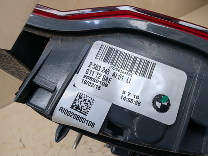 16-19 OEM BMW G11 G12 740 750 M760 Rear Left Driver Trunk Inner Stop Tail Light