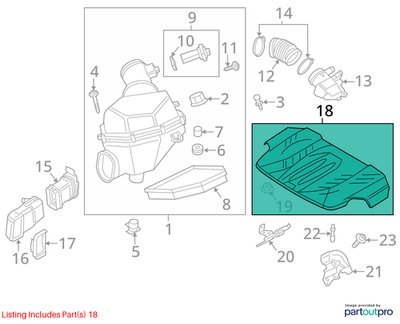 2012-2018 BMW F06 M6 Engine Cover 7843155