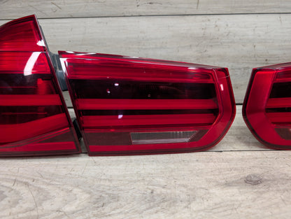 16-18 OEM BMW F30 F80 M3 LCI Rear Left Driver LED Inner Trunk Stop Tail Light