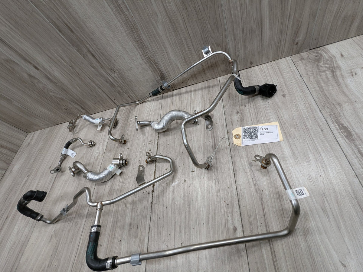 21-26 OEM BMW G80 G82 G83 G87 M3 M4 Turbo Charger Cooling Oil Hose Lines SET