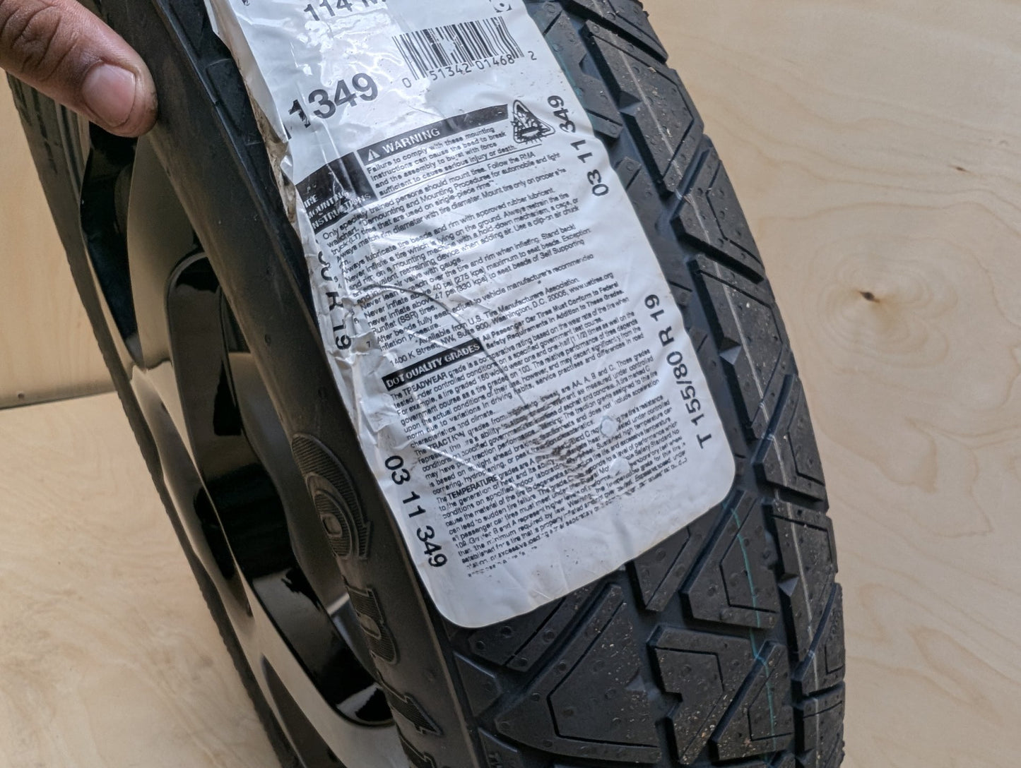 2021 BMW X5 G05- Emergency Spare Wheel Rim Tire