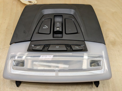14-19 OEM BMW F15 F16 X5 X6 Headliner Roof Console Dome Light SOS Switch