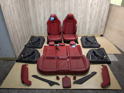 17-24 OEM AUDI B9 B9.5 A4 A5 S4 S5 RS5 Front Rear Seats Door Interior Panels RED