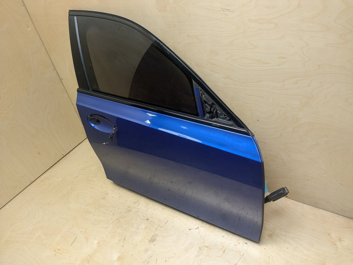 19-26 OEM BMW G20 G80 330 M340 M3 FRONT Right Passenger Door Shell Panel Blue