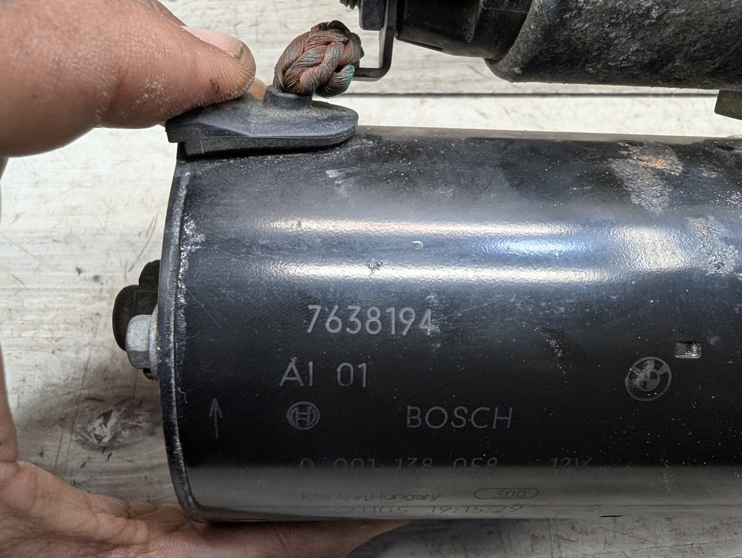 2011 - 2017 BMW X3 F25 Engine Motor Starter 7638194 N20B20A