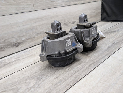 BMW G12 750Li N63B44O2 Left Right Engine Bracket Support Mount SET 6860457