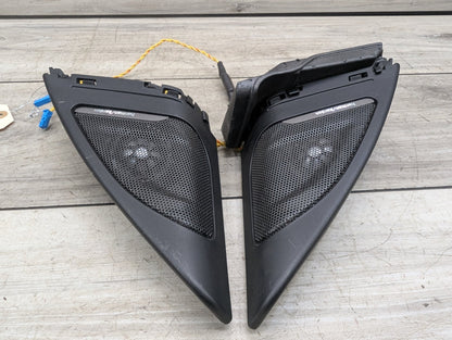 2014 - 2019 BMW 340 F34 Front Left Right Door Triangle Corner Speaker Assemblys SET 9226357 B58B30M0