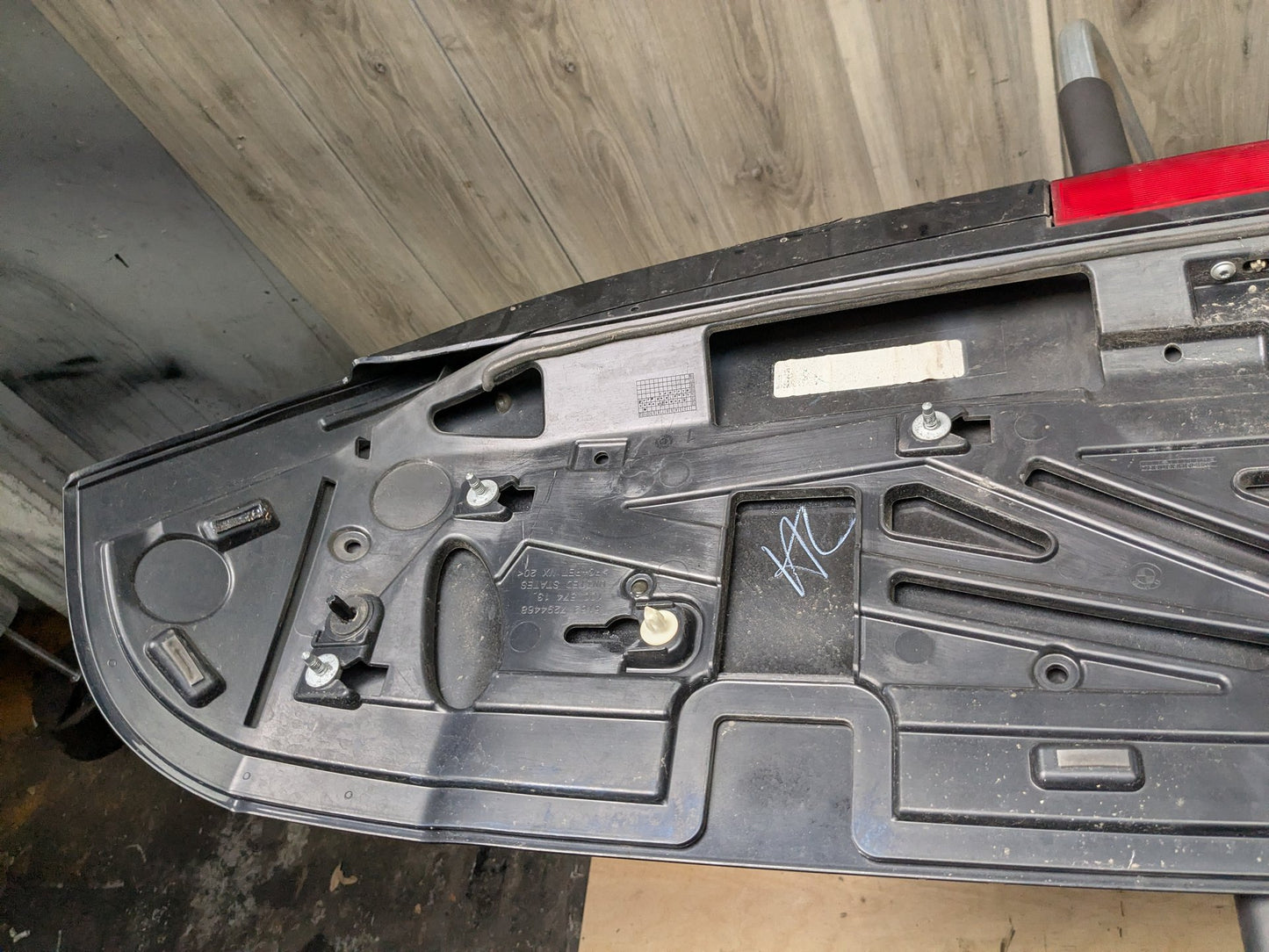 14-18 OEM BMW F15 X5 Rear Door Liftagte Spoiler Wing Molding Brake Light Panel