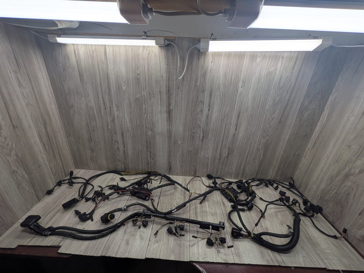 12-18 BMW F30 335i N55 Engine Motor Transmission Wiring Wire Harness SET