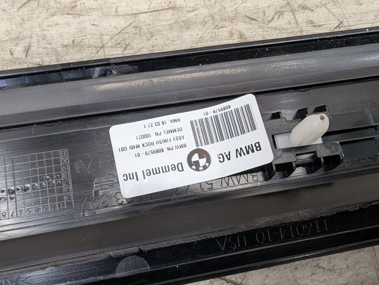 2018 - 2024 BMW X3 G01 Front Left Right Scuff Plate Door Sill SET 8089579 B58B30M0