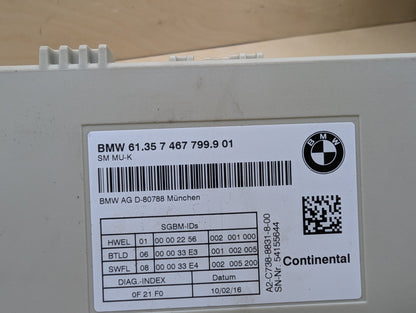 2016-2022 BMW 750i G12 Front Left or Right Seat Control Module 7467799