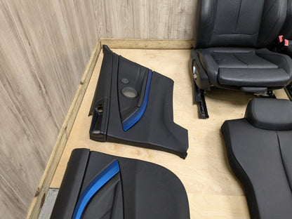 14-20 OEM BMW F32 428 430 435 440 M SPORT Black Front Rear Seats Door Panels SET