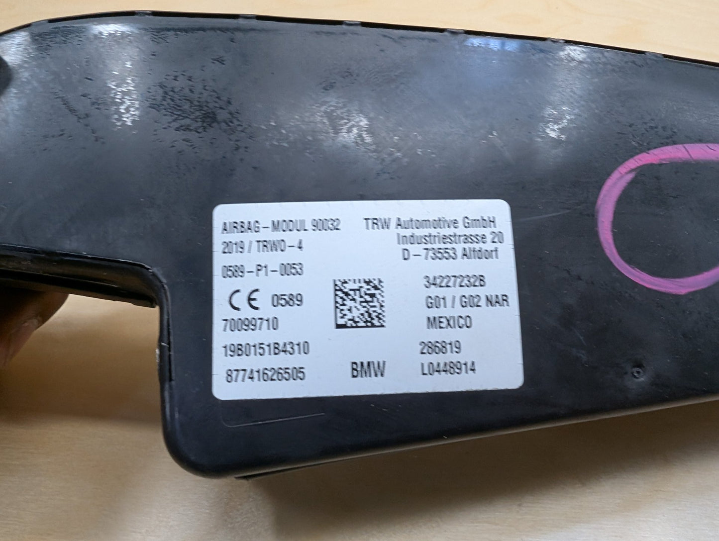 OEM BMW F97 F98 G01 G02 X3 X4 X3M X4M Front Left Driver Side Seat Air Bag Airbag