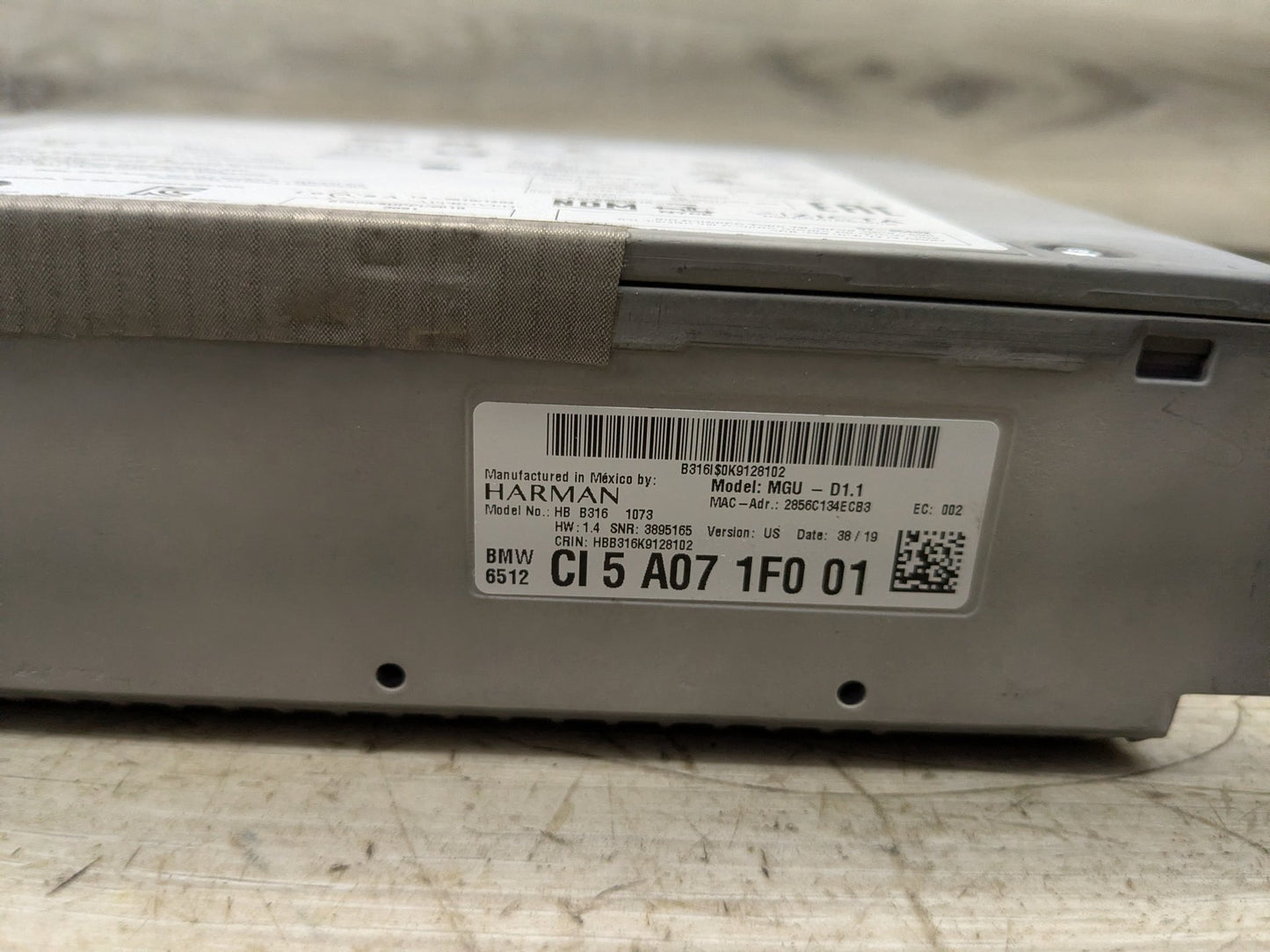 OEM BMW F90 G20 G30 G05 X5 Z4 Navigation Headunit Radio Audio Head Unit MGU