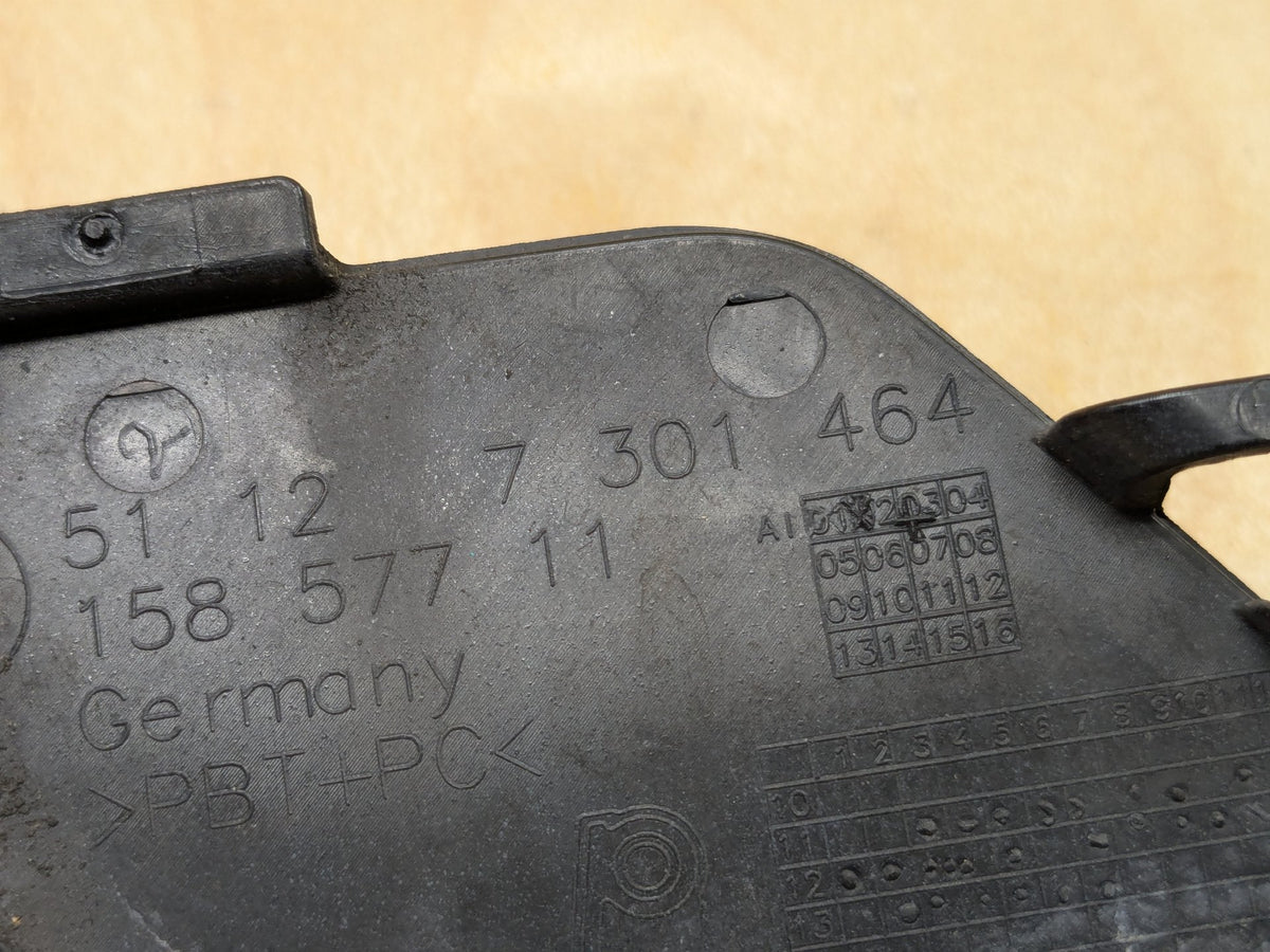 2012-2018 BMW 328i F30 Rear Bumper Tow Hook Insert Cover 7301464 OEM